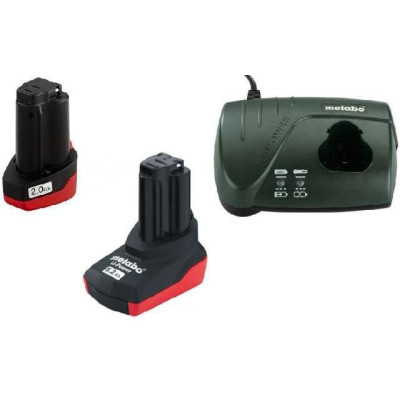 Базовый комплект Metabo 10.8 В, 2,0 Ач + 5,2 Ач