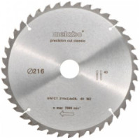 Пиляльний диск Metabo Precision cut Classic 216х30, Z40, 1,8 мм