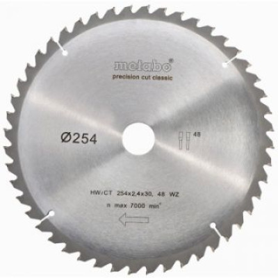 Пильный диск Metabo Precision cut Classic 254х30, Z48