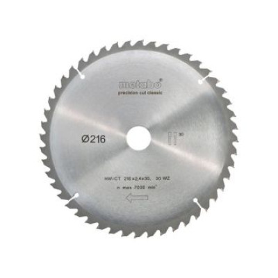 Пильный диск Metabo Precision cut Classic 216х30, Z30