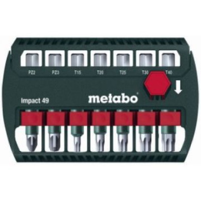 Набір ударних біт Metabo Impact 49 мм, 7 предметів
