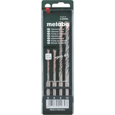 Набор буров Metabo SDS-Plus Pro 4, 4 предмета