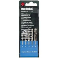 Набір свердел по металу Metabo HSS-G 5 предметів із шестигранним хвостовиком