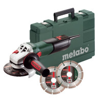 Шлифовальная машина угловая Metabo W 9-125 Quick + алмазные диски Metabo