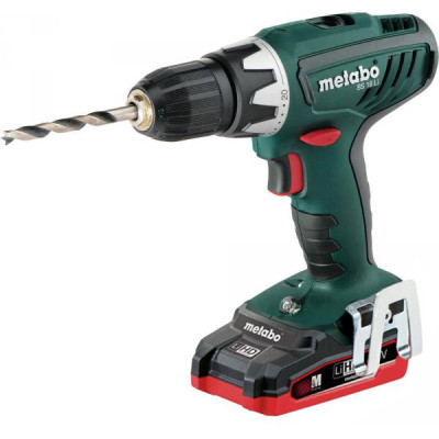 Акумуляторний шурупокрут Metabo BS 18 2xLiHD 3.1 Ah, 13 mm