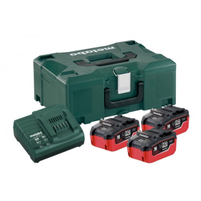 Базовый комплект Metabo LiHD 5,5 Ач, 18 В 3 pcs + MetaLoc