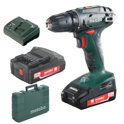 Акумуляторний шурупокрут Metabo BS 18 2x2,0 Ah, 10 mm