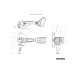 Аккумуляторная болгарка Metabo WB 18 LTX BL 180 Quick (каркас) + MetaLoc