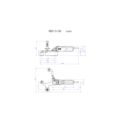Шлифмашина для труб Metabo RBE 15-180 Set