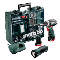Акумуляторний шурупокрут Metabo PowerMaxx BS Basic Mobile Workshop + TLA LED