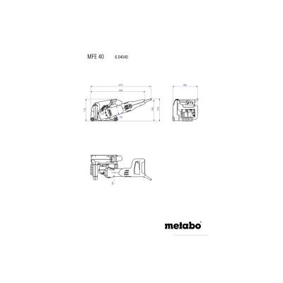 Штроборез Metabo MFE 40