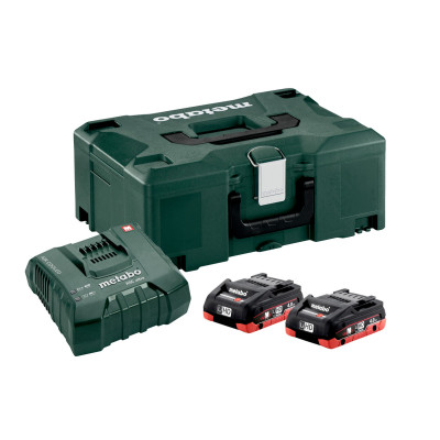 Набор аккумуляторных батарей Metabo 2 X LIHD 4,0 A*Г + ASC ULTRA + METALOC