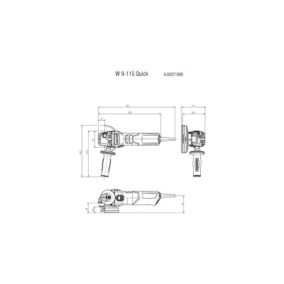 Угловая шлифмашина Metabo W 9-115 QUICK