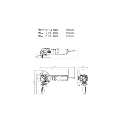Угловая шлифмашина Metabo WEA 15-150 QUICK