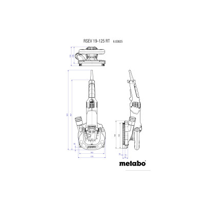 Шлифовальная машина по бетону Metabo RSEV 19-125 RT КЕЙС