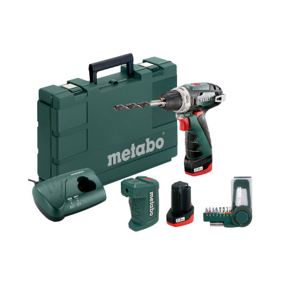 Аккумуляторный шуруповерт Metabo POWERMAXX BS BASIC SET КЕЙС + насадки