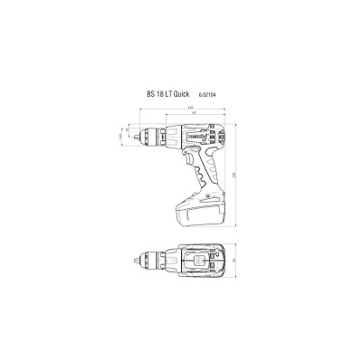 Аккумуляторный шуруповерт Metabo BS 18 LT QUICK КЕЙС Аккумуляторный шуруповерт Metabo BS 18 LT QUICK КЕЙС