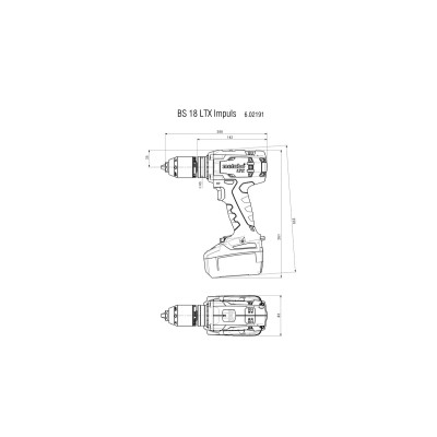 Акумуляторний шурупокрут Metabo BS 18 LTX IMPULS MetaLoc Акумуляторний шурупокрут Metabo BS 18 LTX IMPULS MetaLoc
