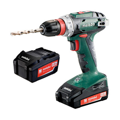 Аккумуляторный шуруповерт Metabo BS 18 Quick 1x2,0 Ah, 1x4,0 Ah Metaloc
