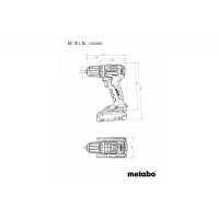 Акумуляторний дриль-шурупокрут Metabo BS 18 L BL LiHD 2x4.0 А-ч