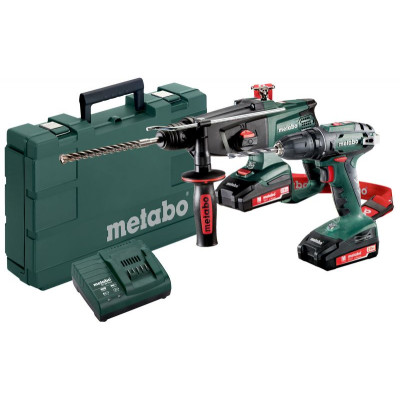 Набор инструментов Metabo Combo Set 2.3.2 18 V (перфоратор KHA 18 LTX + шуруповерт BS 18)