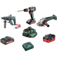 Набір інструментів Metabo Combo Set 2.3.2 18 V (перфоратор KHA 18 LTX + шурупокрут BS 18 L + болгарка WB 18 LTX 125 Quick)