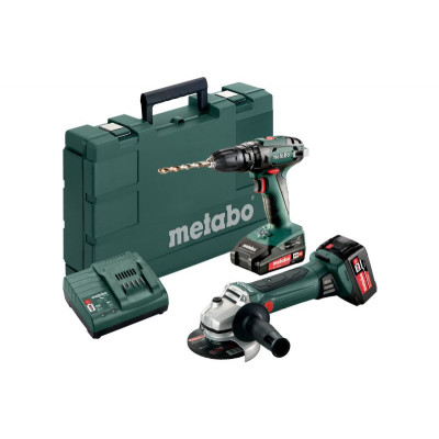 Набір інструментів Metabo Combo Set 2.4.4 18 V (ударний шурупокрут SB 18 + болгарка W 18 LTX 125)