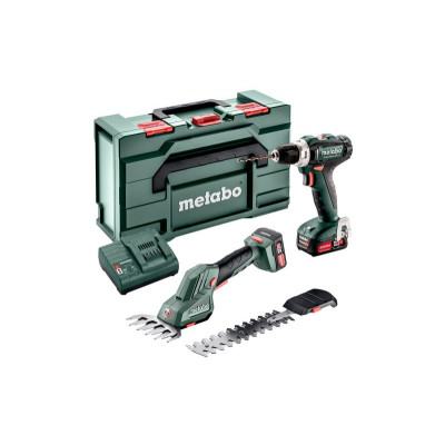 Набір інструментів Metabo Combo Set 2.3.2 12 V (ножиці для трави та кущів PowerMaxx SGS 12 Q + шурупокрут PowerMaxx BS 12)