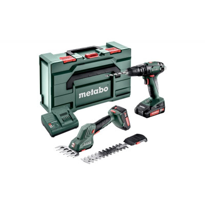 Набір інструментів Metabo Combo Set 2.2.4 18V (ножиці для трави та кущів SGS 18 LTX Q + ударний шурупокрут SB 18)