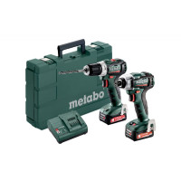 Набір інструментів Metabo Combo Set 2.7.3 12 V BL PowerMaxx (ударний гайковерт SSD 12 BL + шурупокрут BS 12 BL)