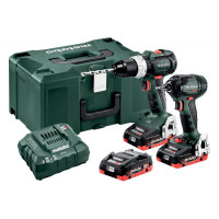 Набір інструментів Metabo Combo Set 2.1.11 18 V LiHD 3x4.0 Ач (шурупокрут BS 18 LT BL + ударний гайковерт SSD 18 LTX 200 BL)