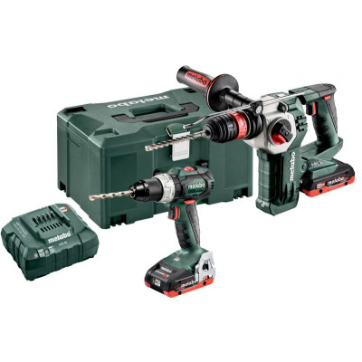 Набір інструментів Metabo Combo Set 2.3.6 18 V (шурупокрут BS 18 LT BL + перфоратор KHA 18 LTX BL 24 Quick)