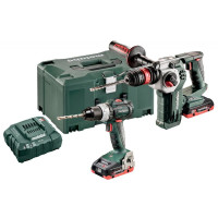 Набір інструментів Metabo Combo Set 2.3.7 18 V (ударний шурупокрут SB 18 LT BL + перфоратор KHA 18 LTX BL 24 Quick)