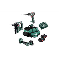 Набір інструментів Metabo Combo Set 3.1.1 18 V (шурупокрут BS 18 LT BL + перфоратор BH 18 LTX BL 16 + болгарка CC 18 LTX BL)