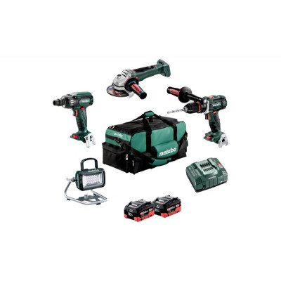 Набір інструментів Metabo Combo Set 4.3.2 18 V (шурупокрут BS 18 LTX BL I + гайковерт SSW 18 LTX 400 BL + болгарка Metabo WB 18 LTX BL 125 Quick)